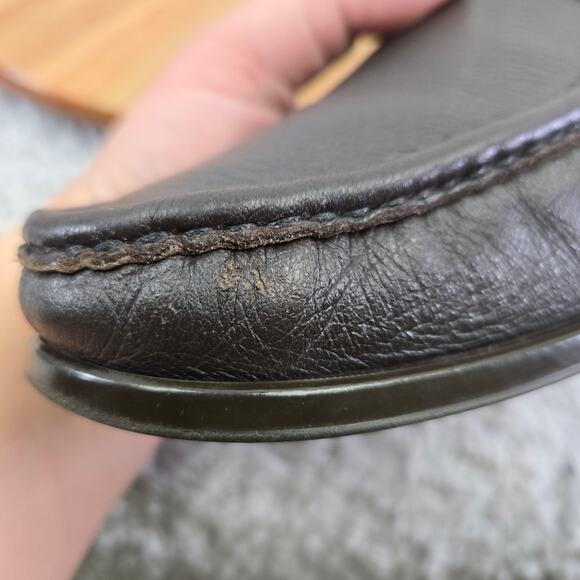 Bruno Magli Massyf Dark Brown Leather Business Casual Horsebit Loafer Mens 11 M - Picture 9 of 16